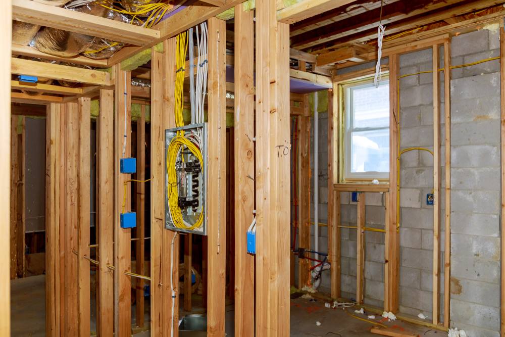 First-fix rewire with new circuits run to the consumer unit